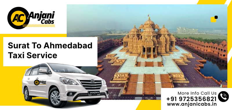 Surat to Ahmedabad One-Way Cab Hire @Rs.3399 | One Way Drop taxi