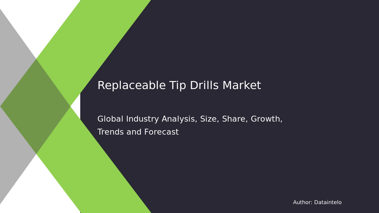 Growth Insights for Replaceable Tip Drills Market Trends and Demands 2032
