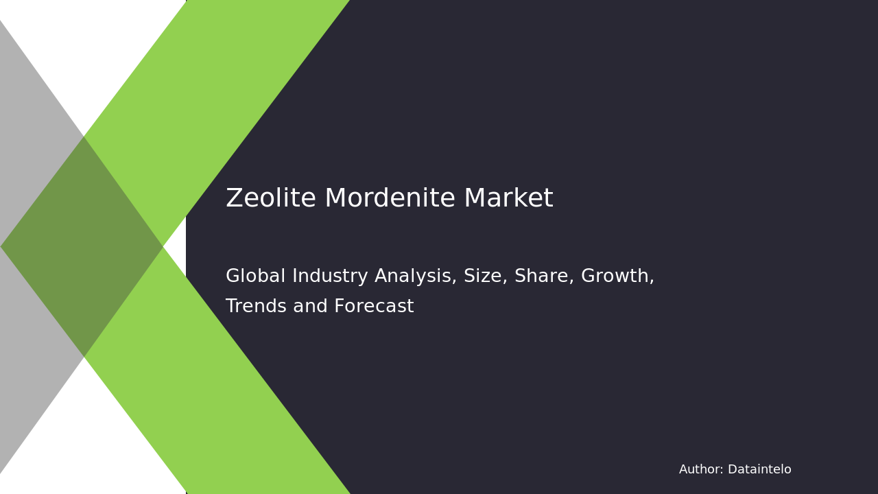 Global Zeolite Mordenite Market Report - Detailed Insights 2032