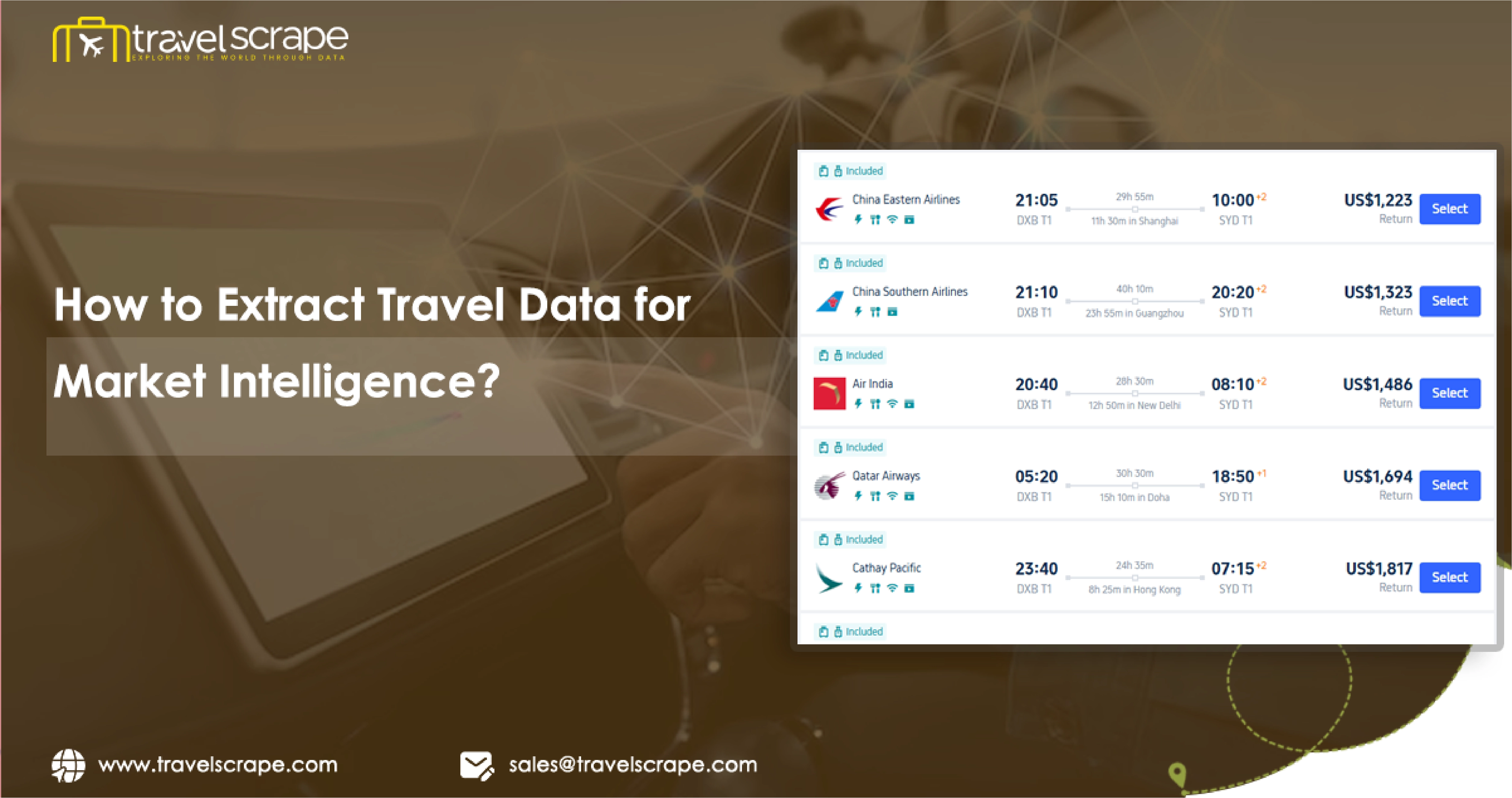 How to Extract Travel Data for Market Intelligence