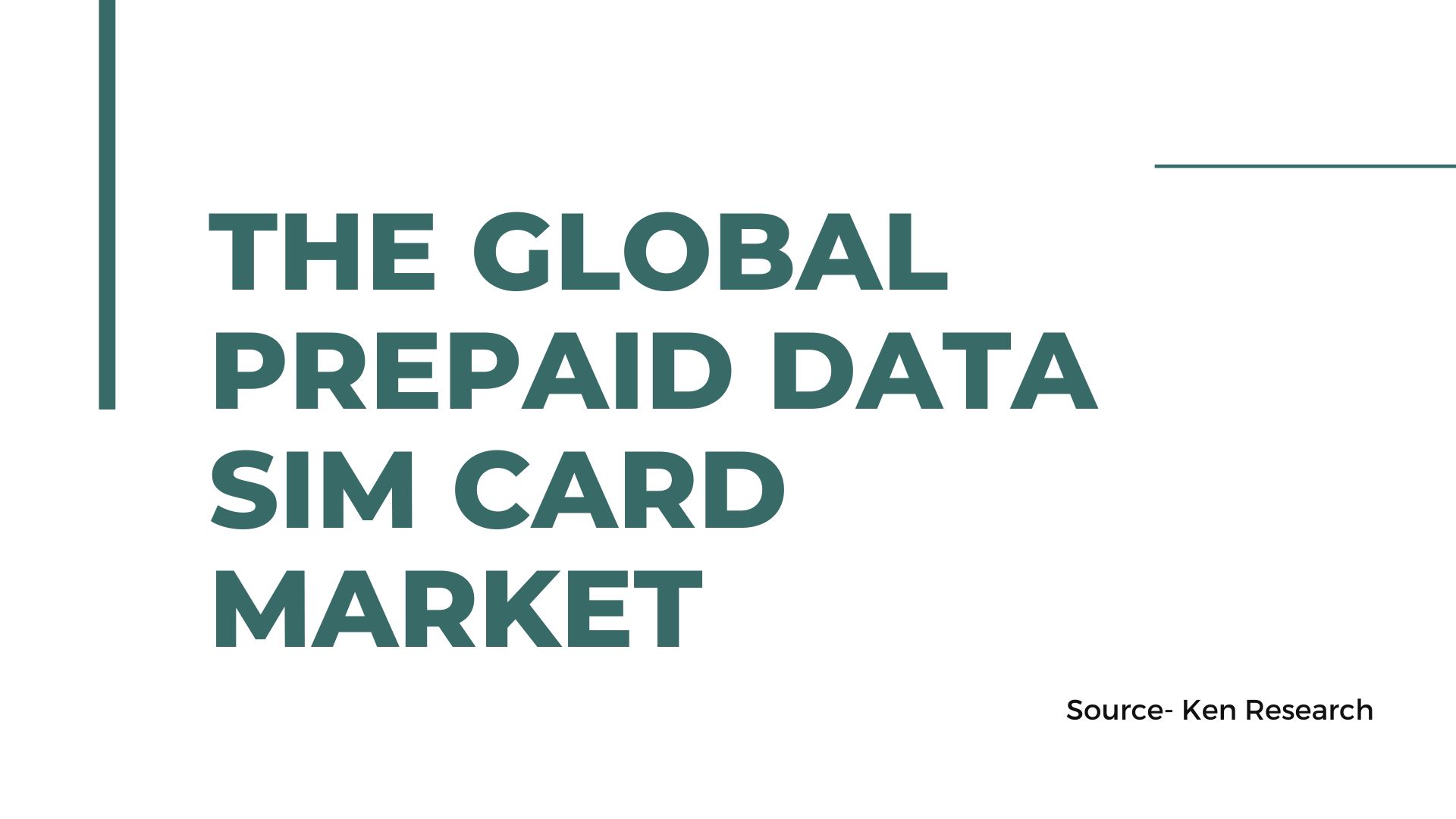 The Connectivity in the Global Prepaid Data SIM Card Market