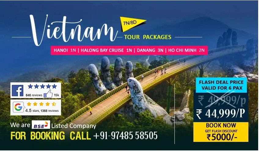 Vietnam Packages from Kolkata for a Memorable Escape