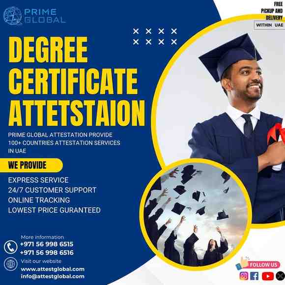 Degree certificate attestation services in the UAE: Secure and affordable