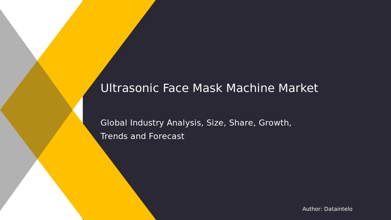 Ultrasonic Face Mask Machine Market Trends and Size Forecast for 2032