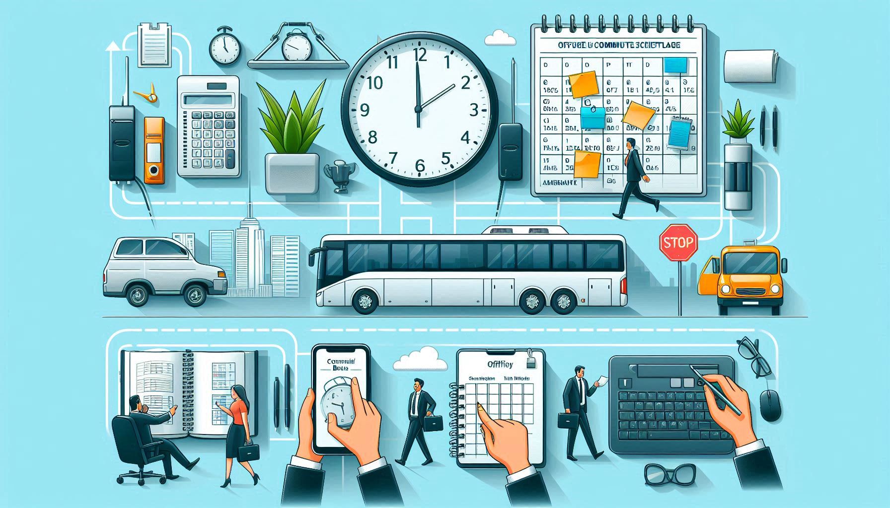 How to Organize Office Commute Schedules with Commercial Buses?