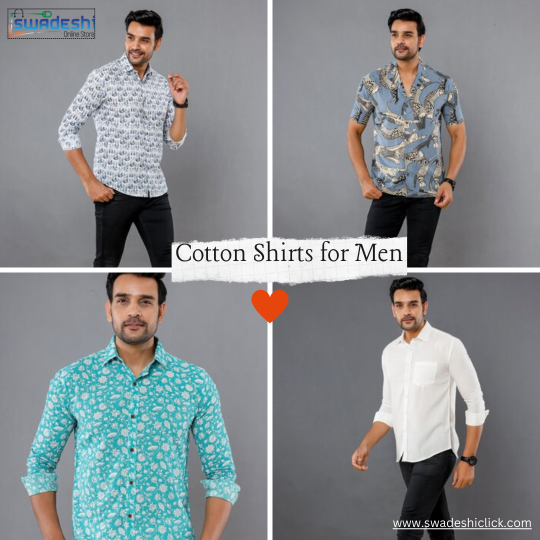 Buy Sanganeri Printed Shirts for Men Online in India