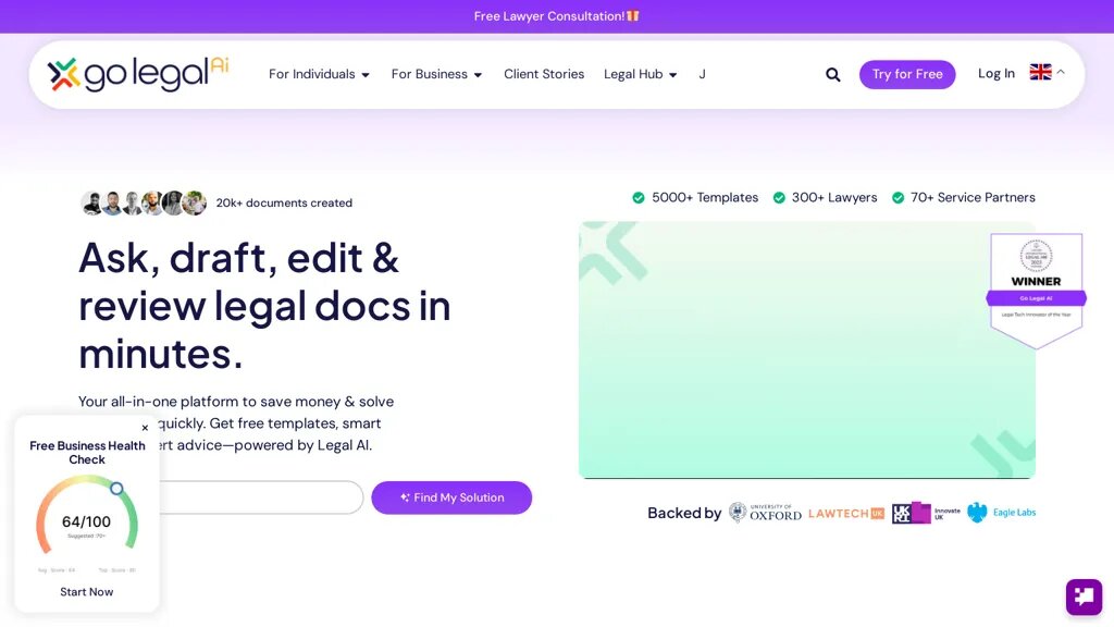 Discover the Future of Legal Solutions: Visit Go Legal AI