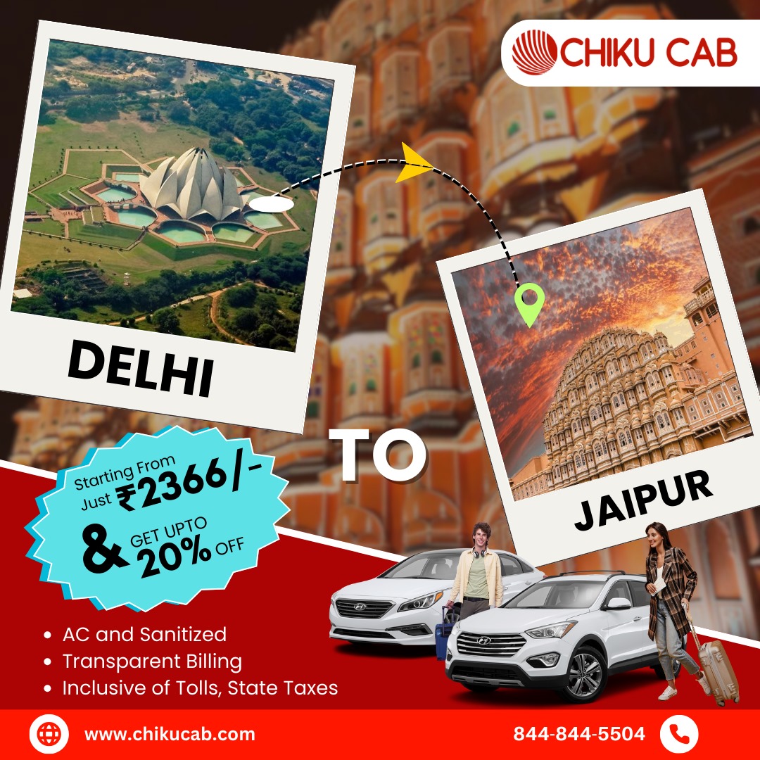 Top 5 Best Delhi to Jaipur Taxi Services in India