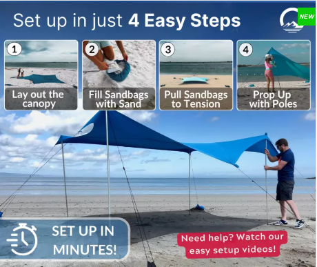 Wing Shade Beach Tent Sun Shelter: Your Ultimate Beach Companion