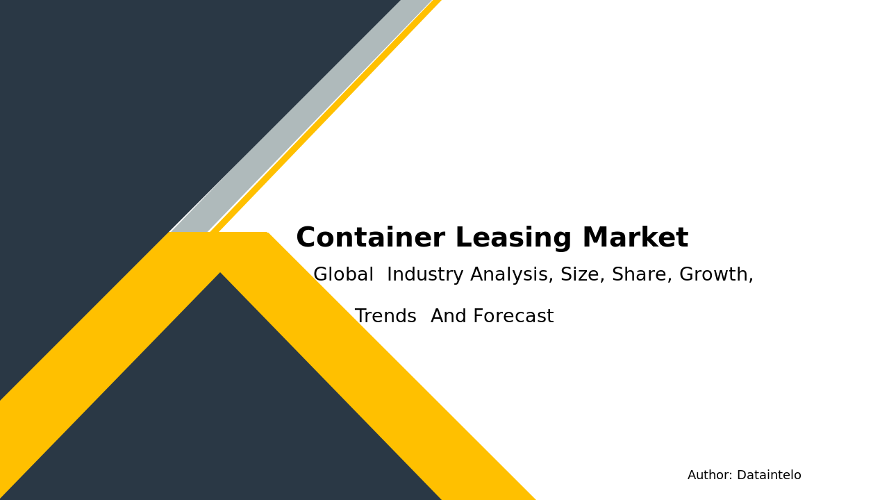 Container Leasing Market Size and Economic Insights 2032
