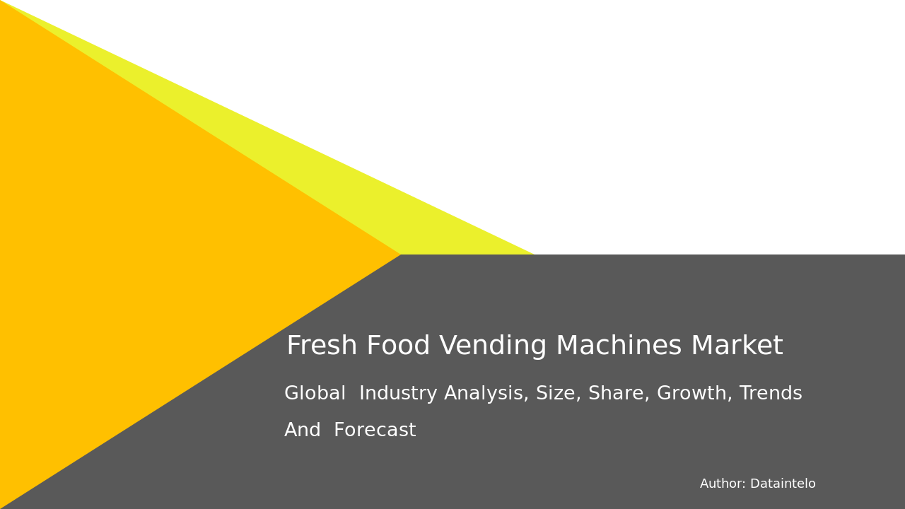 Market Forecast: Fresh Food Vending Machines Trends and Insights 2032