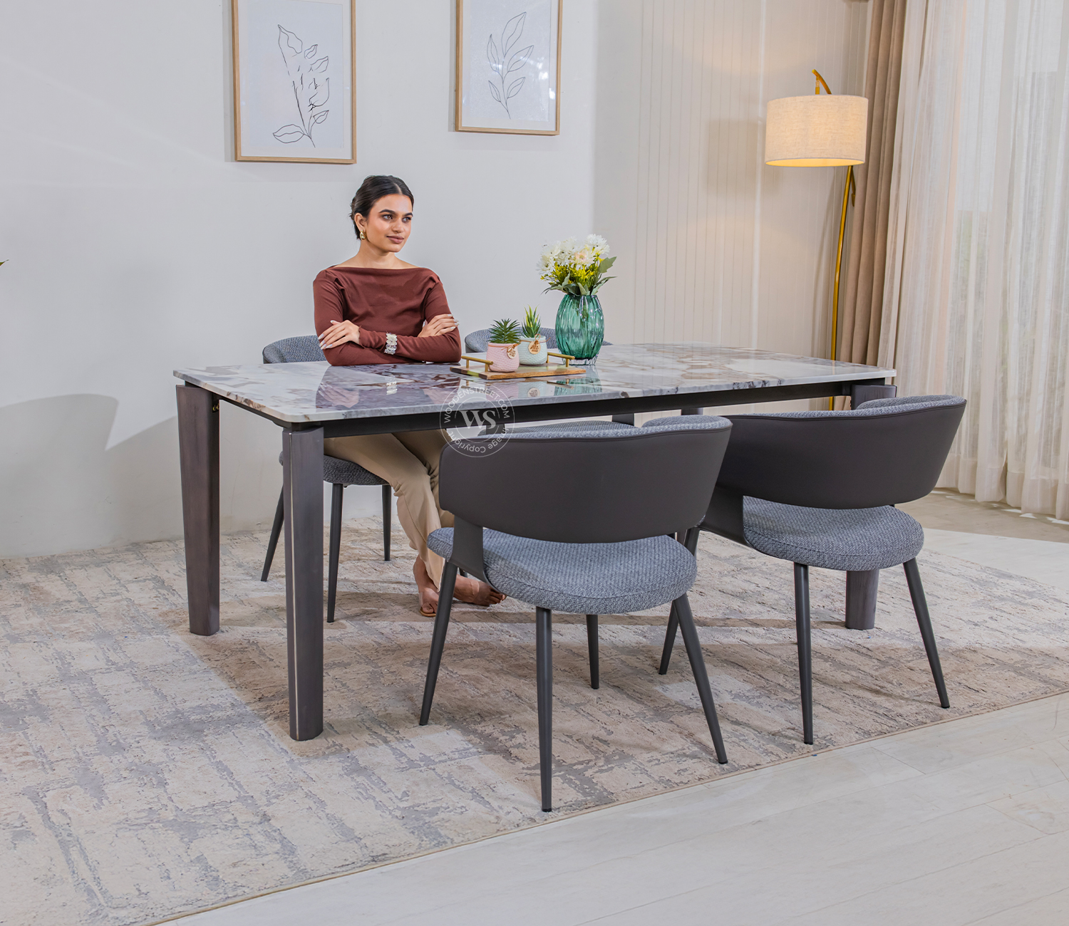 What Size Room Is Ideal for a 4 Seater Dining Table Set | Wooden Street