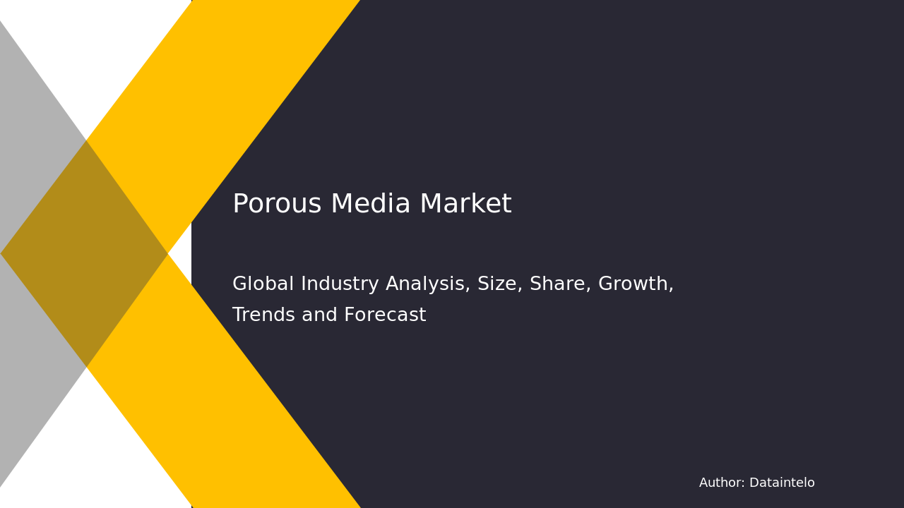 Global Porous Media Market Analysis: Key Trends & Projections by 2032