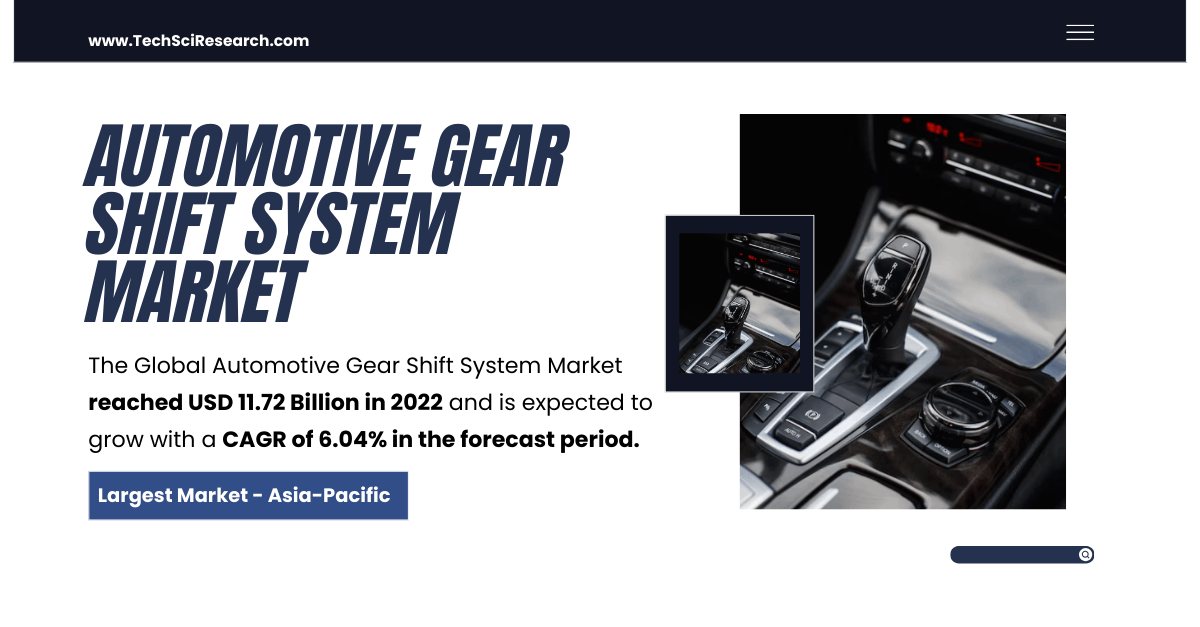Automotive Gear Shift System Market Growth Projections: USD [11.72 Billion] by [2028] with [6.04% CAGR]
