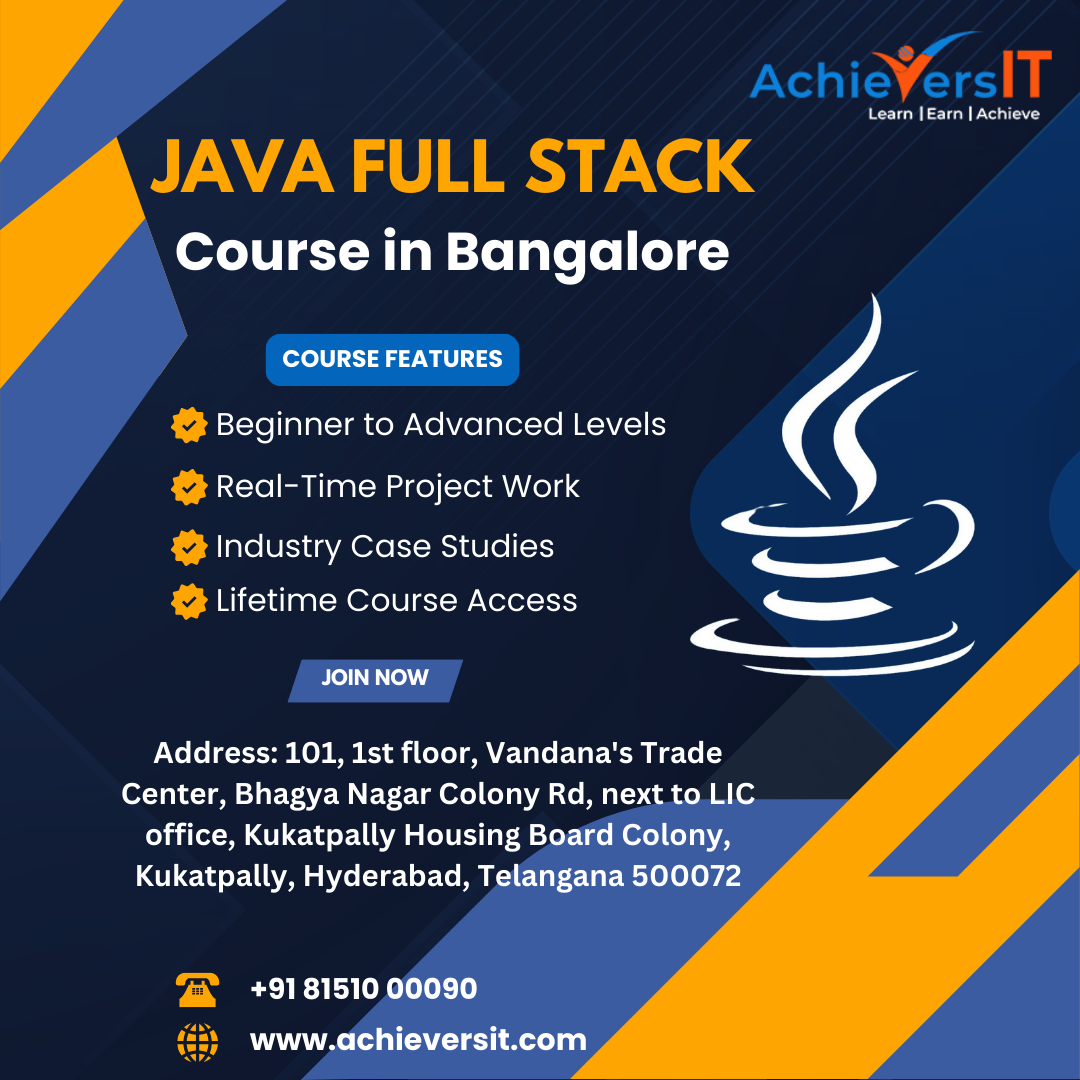 Master Full Stack Development with Java: Join AchieversIT's Comprehensive Training in Bangalore
