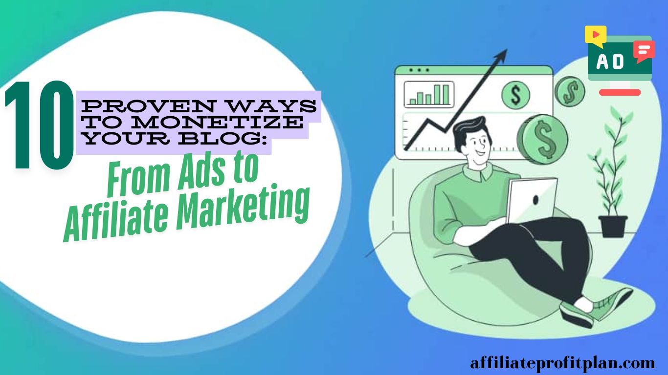 10 Proven Ways to Monetize Your Blog: From Ads to Affiliate Marketing