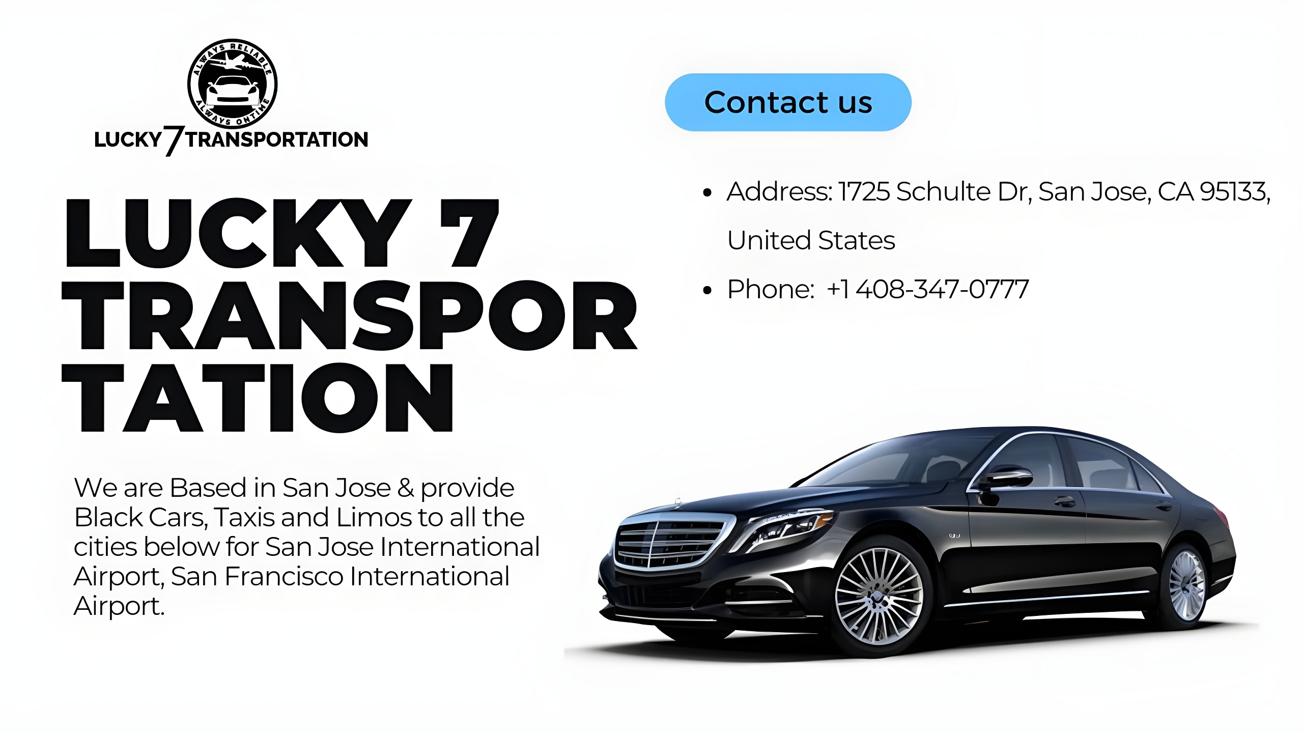 SFO Airport Taxi with Lucky 7 Transportation