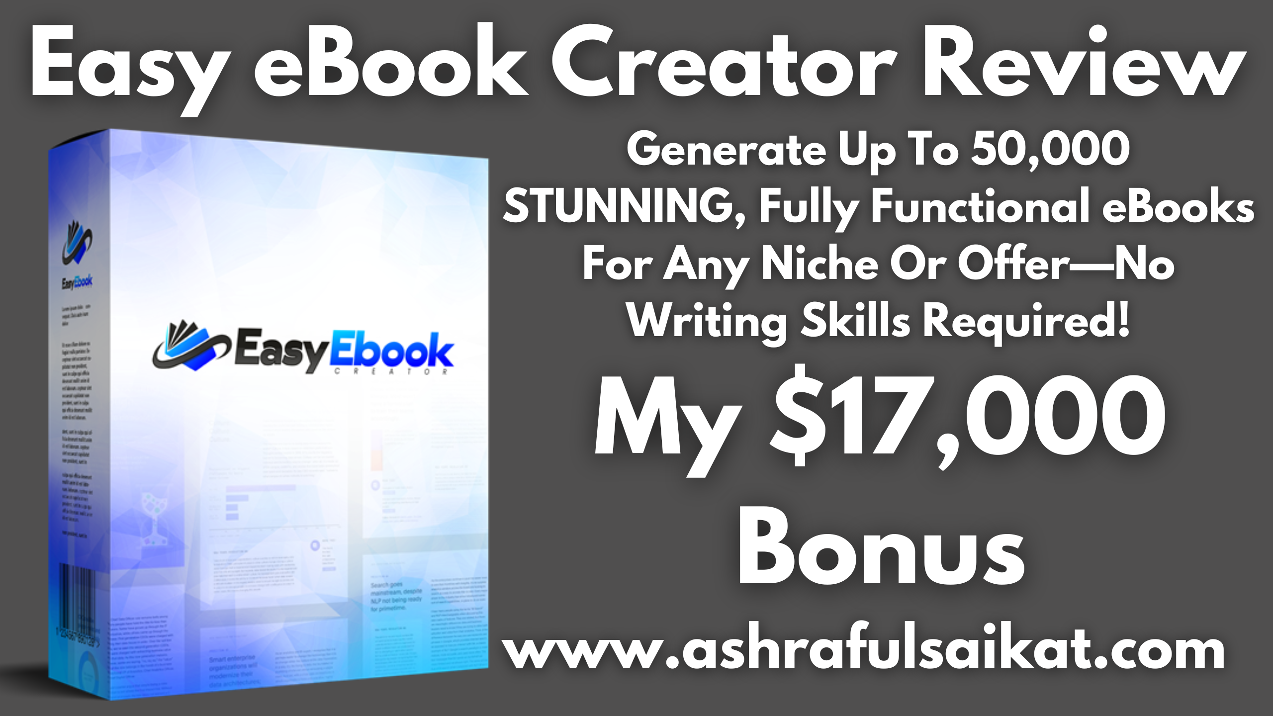 Easy eBook Creator Review - Create Professional eBooks