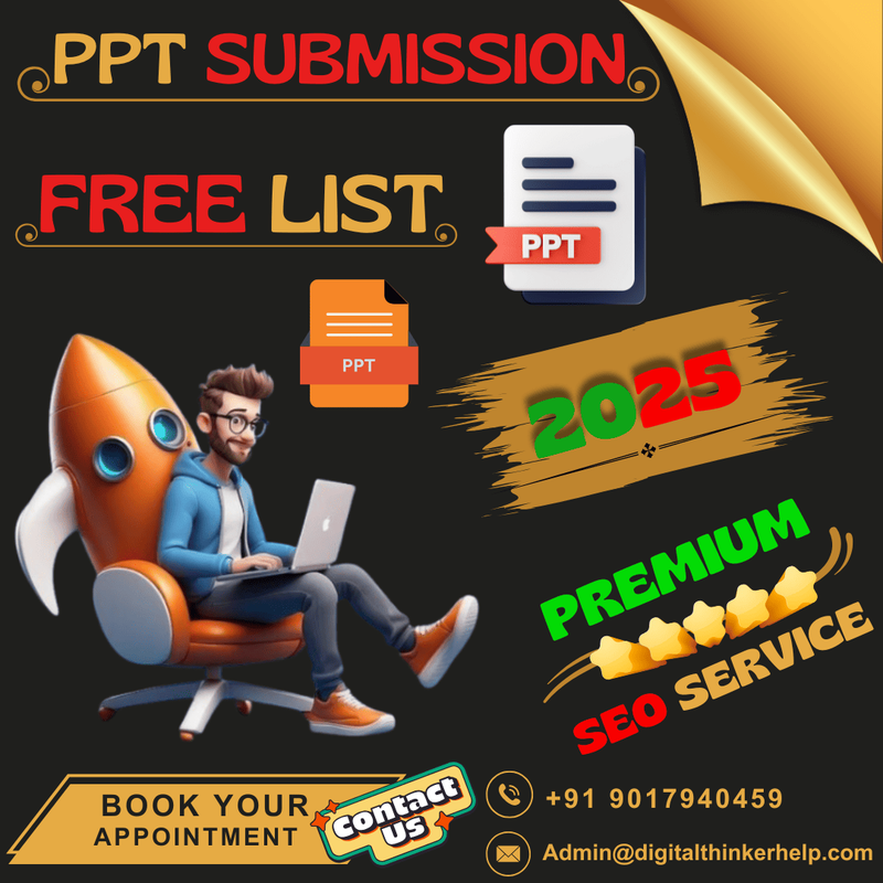 Best PPT Submission Sites List with High DA/PA