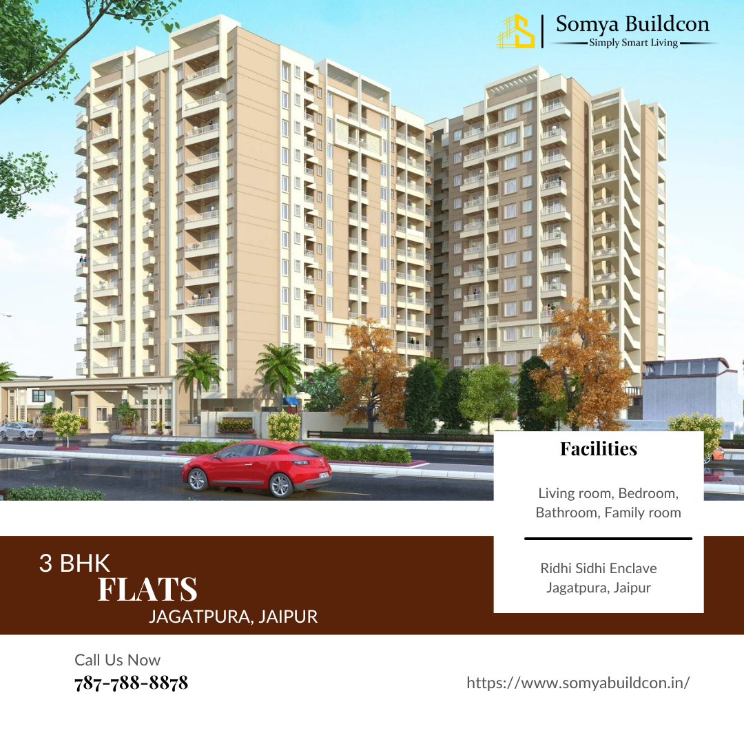 Modern Amenities You Should Look for in a 3 BHK Flat in Jagatpura