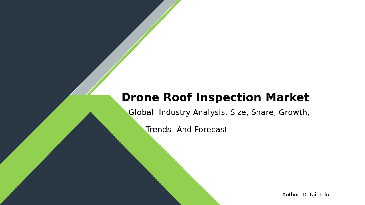 Global Drone Roof Inspection Market Study: Emerging Trends & Analysis
