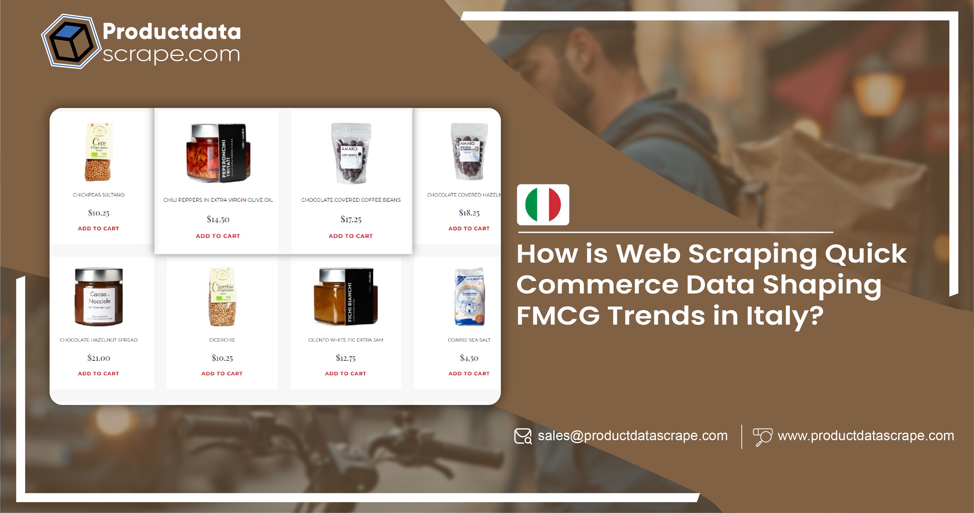 Web Scraping Quick Commerce Data for FMCG Trends in Italy