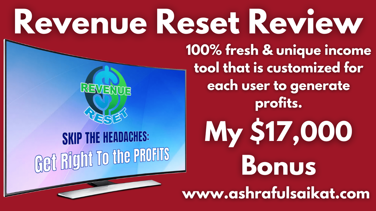Revenue Reset Review - Fresh And Unique Income Tool