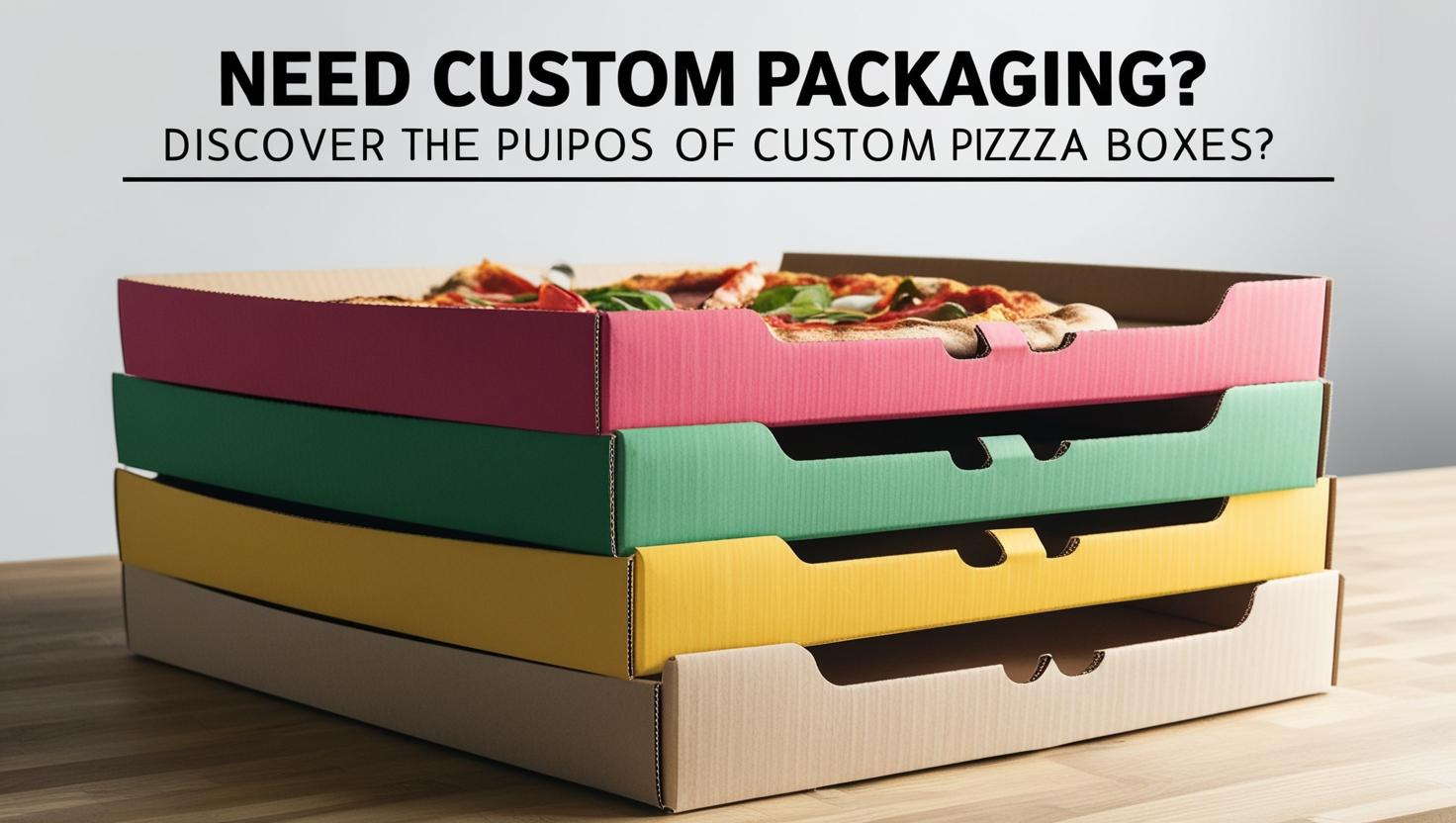 Need Custom Packaging? Discover the Purpose of Custom Pizza Boxes