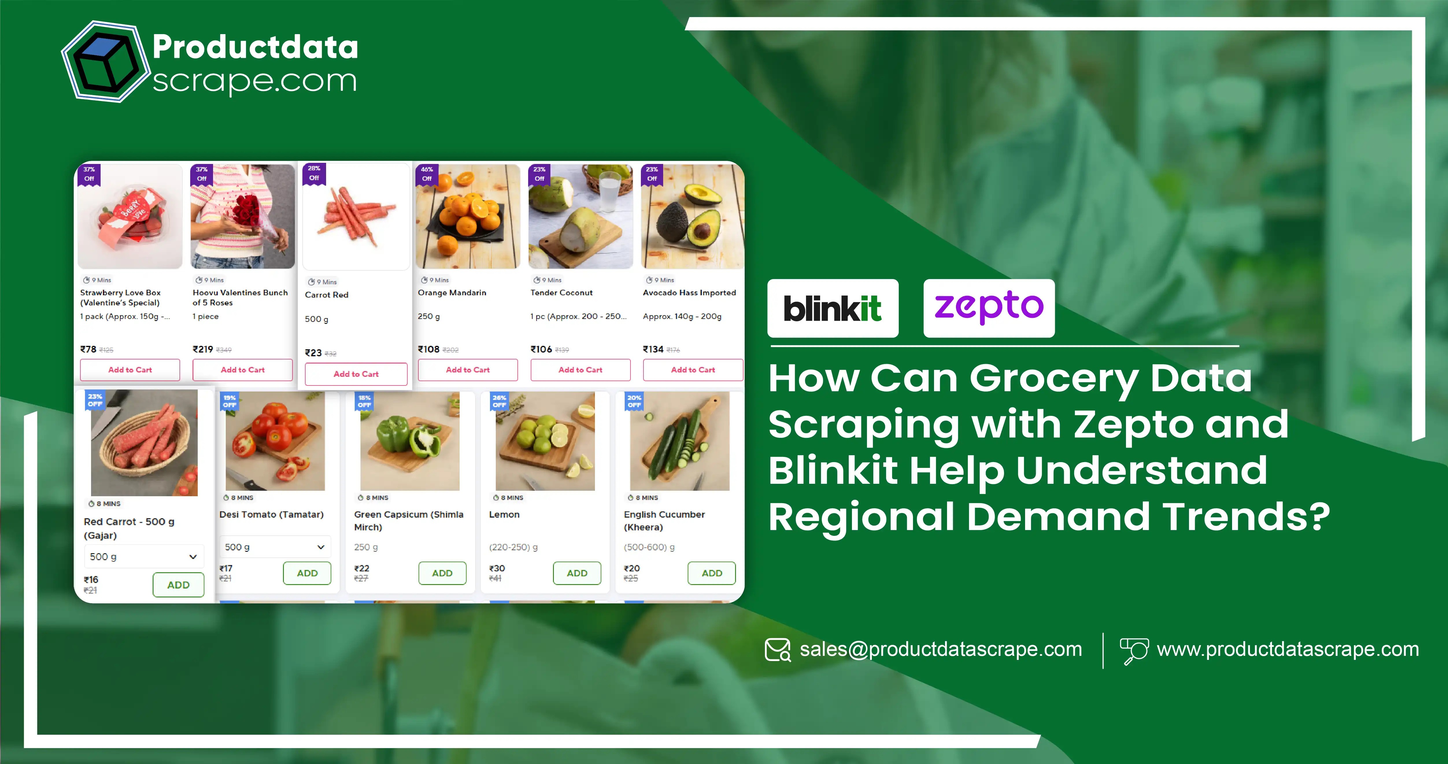 Grocery Data Scraping with Zepto and Blinkit for Regional Demand