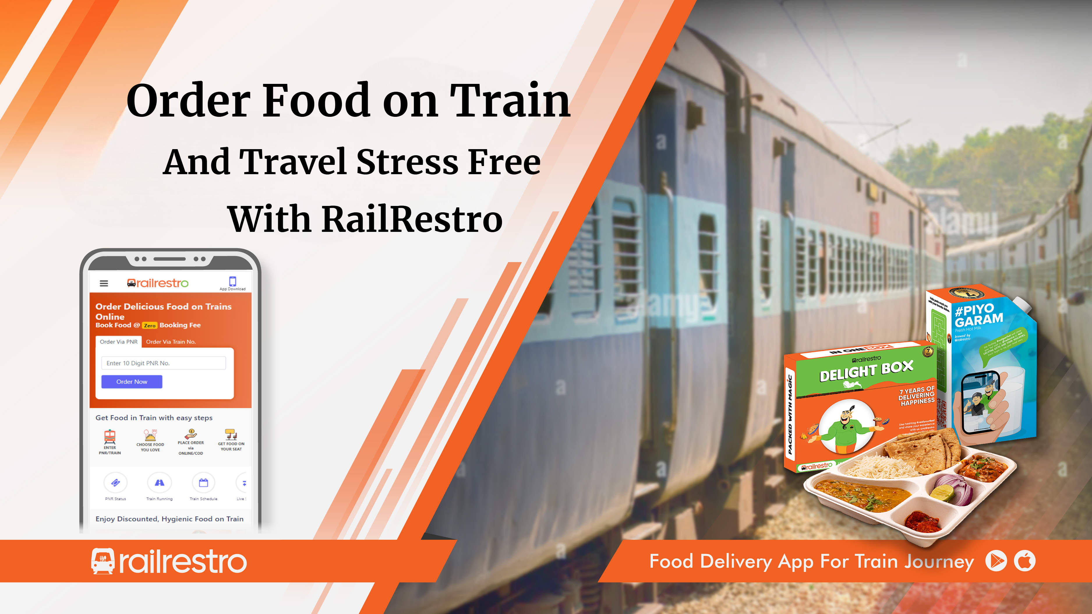 Order Food on Train and Travel Stress Free with RailRestro