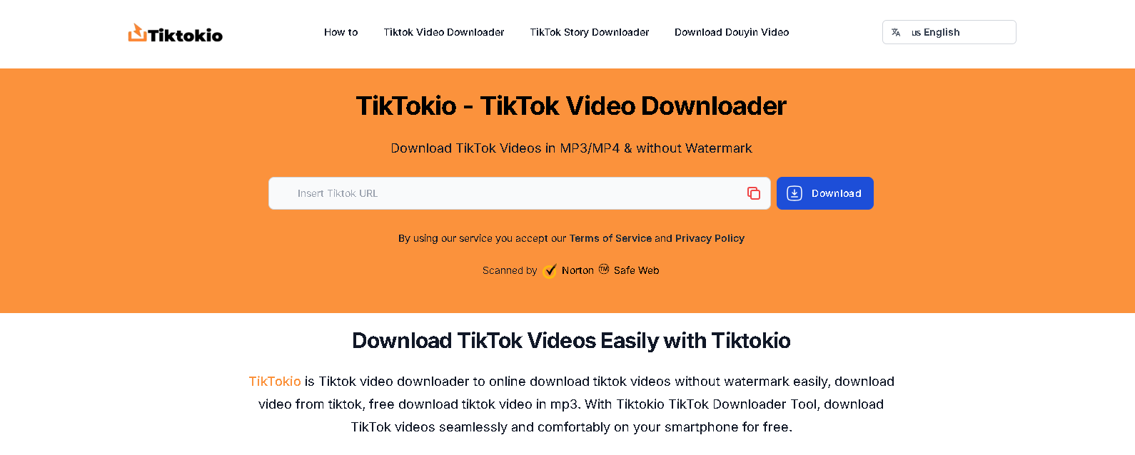 Tiktokio - TikTok Downloader Download TikTok Video Without Watermark Tiktok to mp4