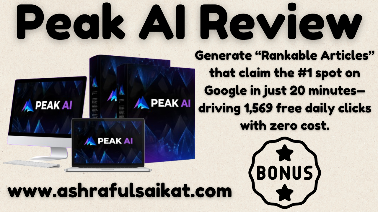 Peak AI Review – Google Ranking Tool