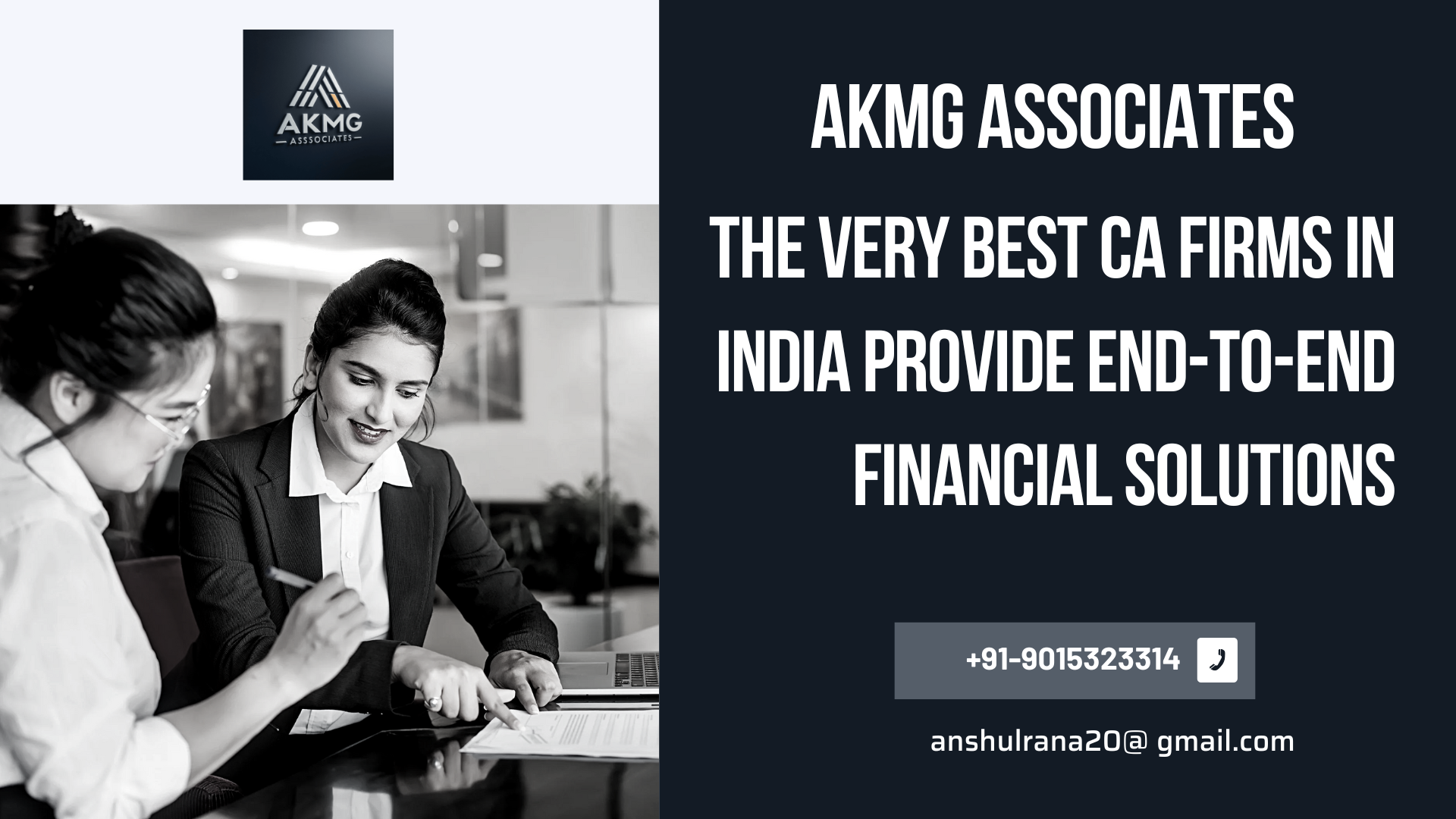 AKMG Associates: The Very Best CA Firms In India Provide End-To-End Financial Solutions