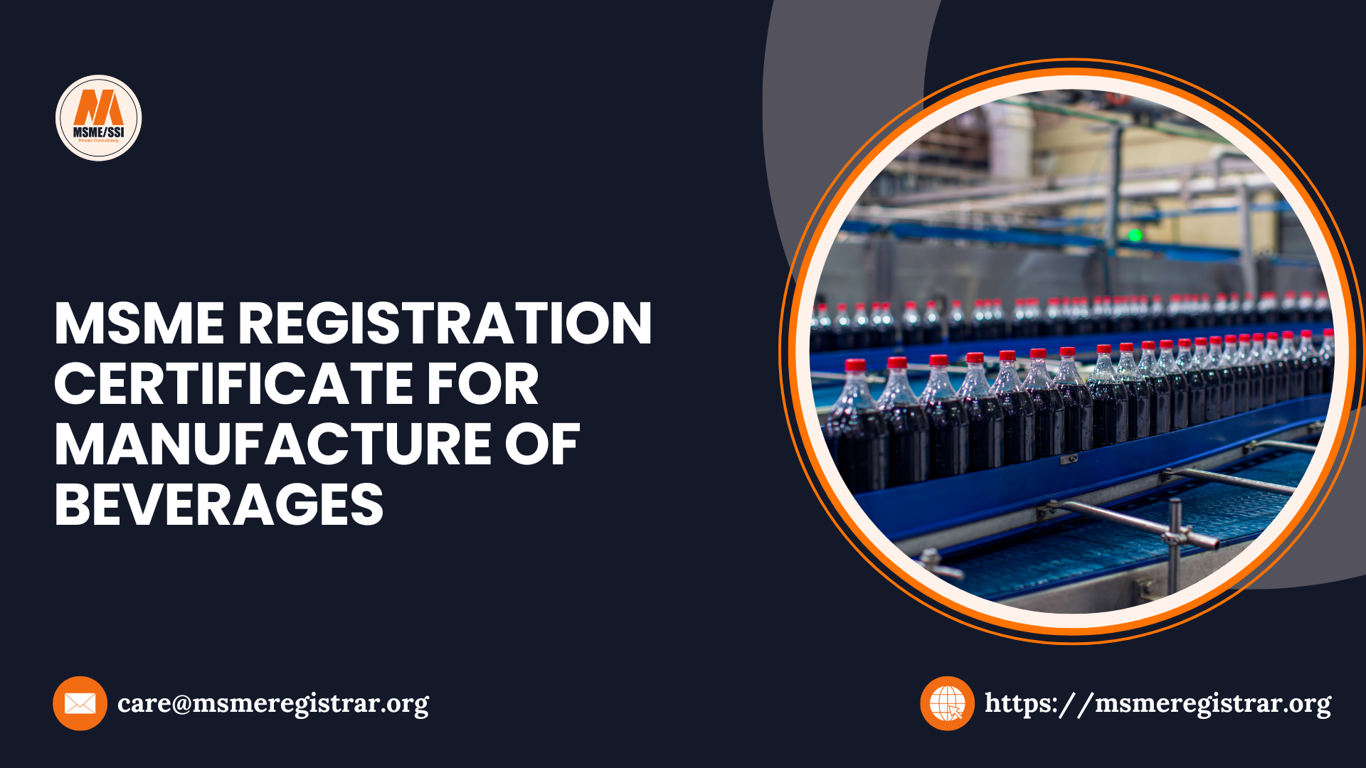 MSME Registration Certificate for Manufacture of Beverages