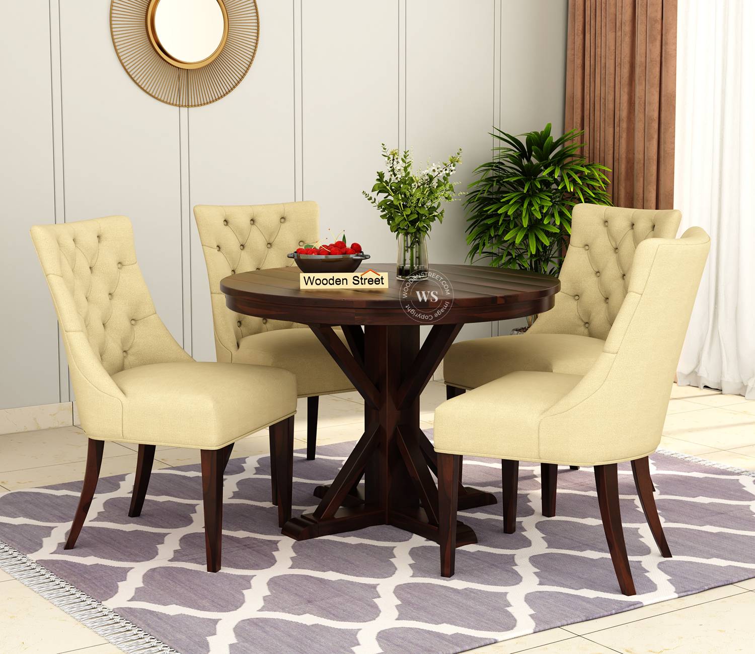 What Are the Best Shapes for a 4-Seater Dining Table? | Wooden Street