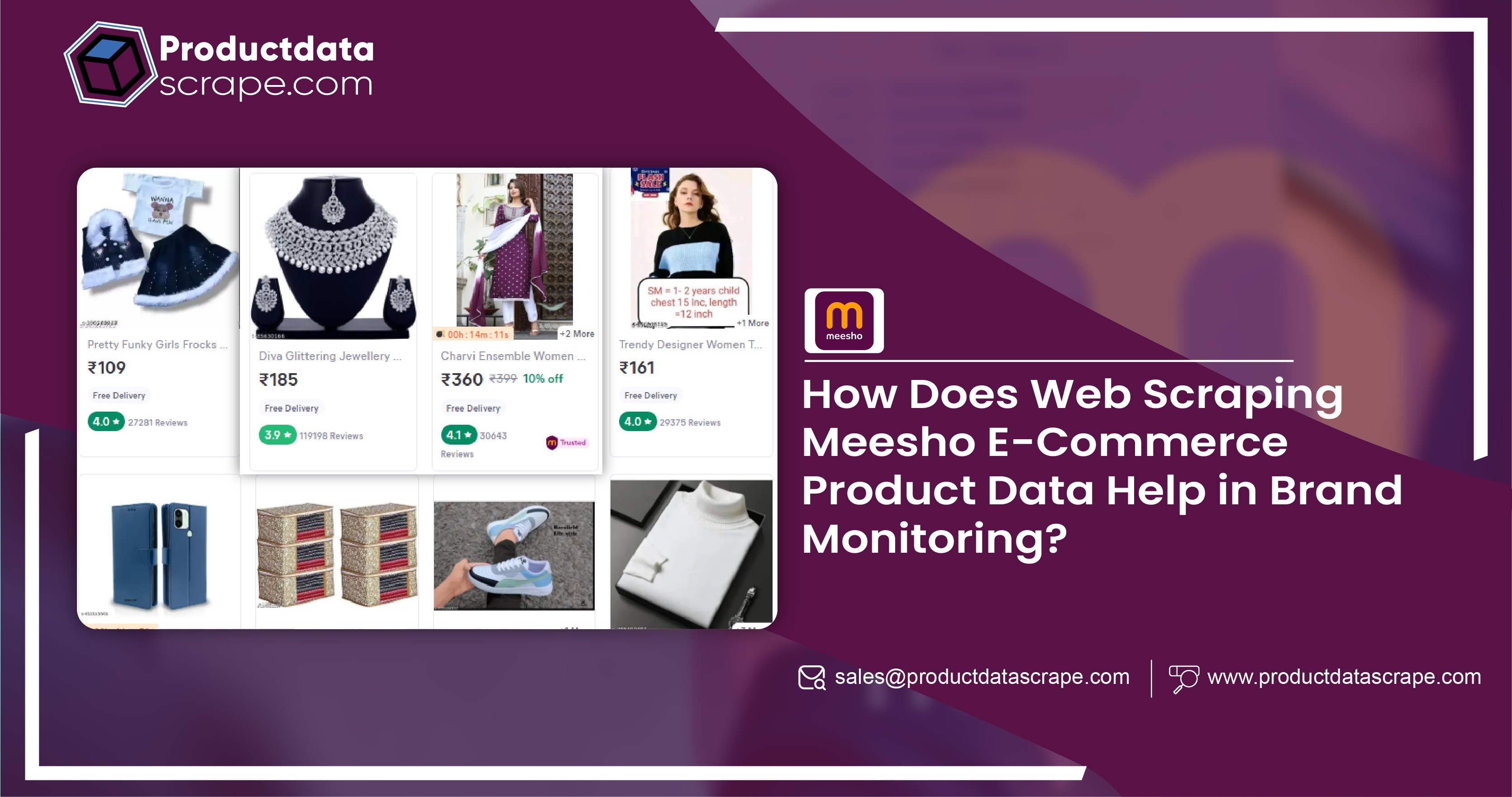 Web Scraping Meesho E-Commerce Product Data for Brand Monitoring