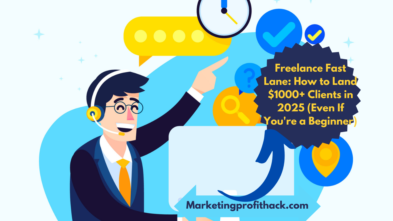 Freelance Fast Lane: How to Land $1000+ Clients in 2025 (Even If You're a Beginner)