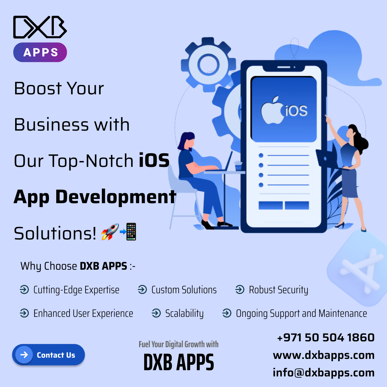 Get your hands on the customised mobile app development Abu Dhabi services for startups success with experts at DXB APPS