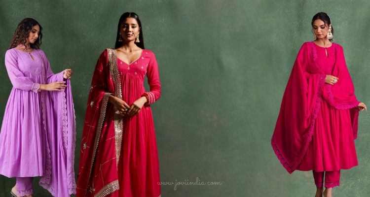 Upgrade Your Wardrobe with Stylish Jacket Anarkali Suits – JOVI India