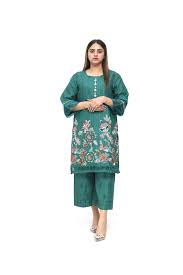 cotton kurta bright sky blue
