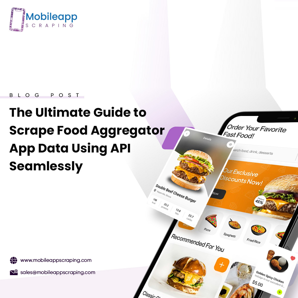 Scrape Food Aggregator App Data Using API Seamlessly
