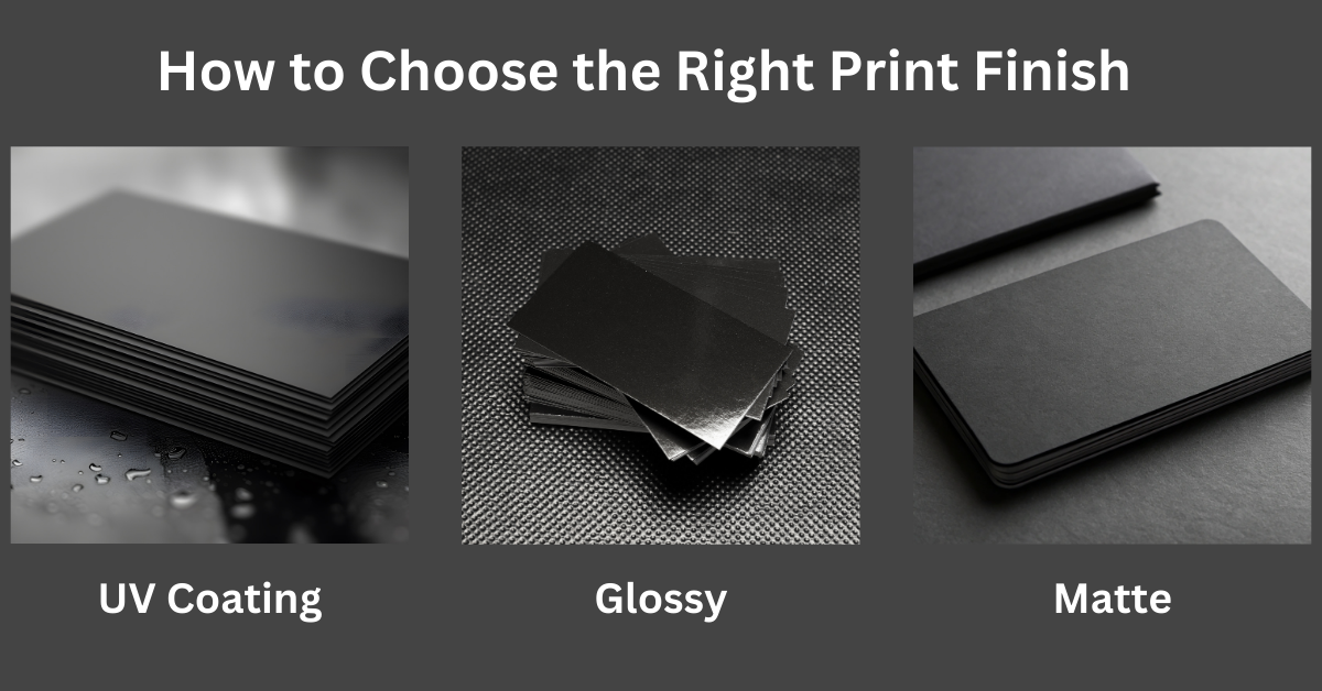 How to Choose the Right Print Finish: Matte vs. Glossy vs. UV Coating