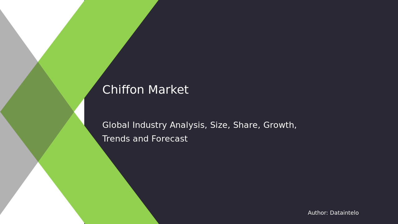 Chiffon Fabric Market Future Trends and Growth Projections 2032