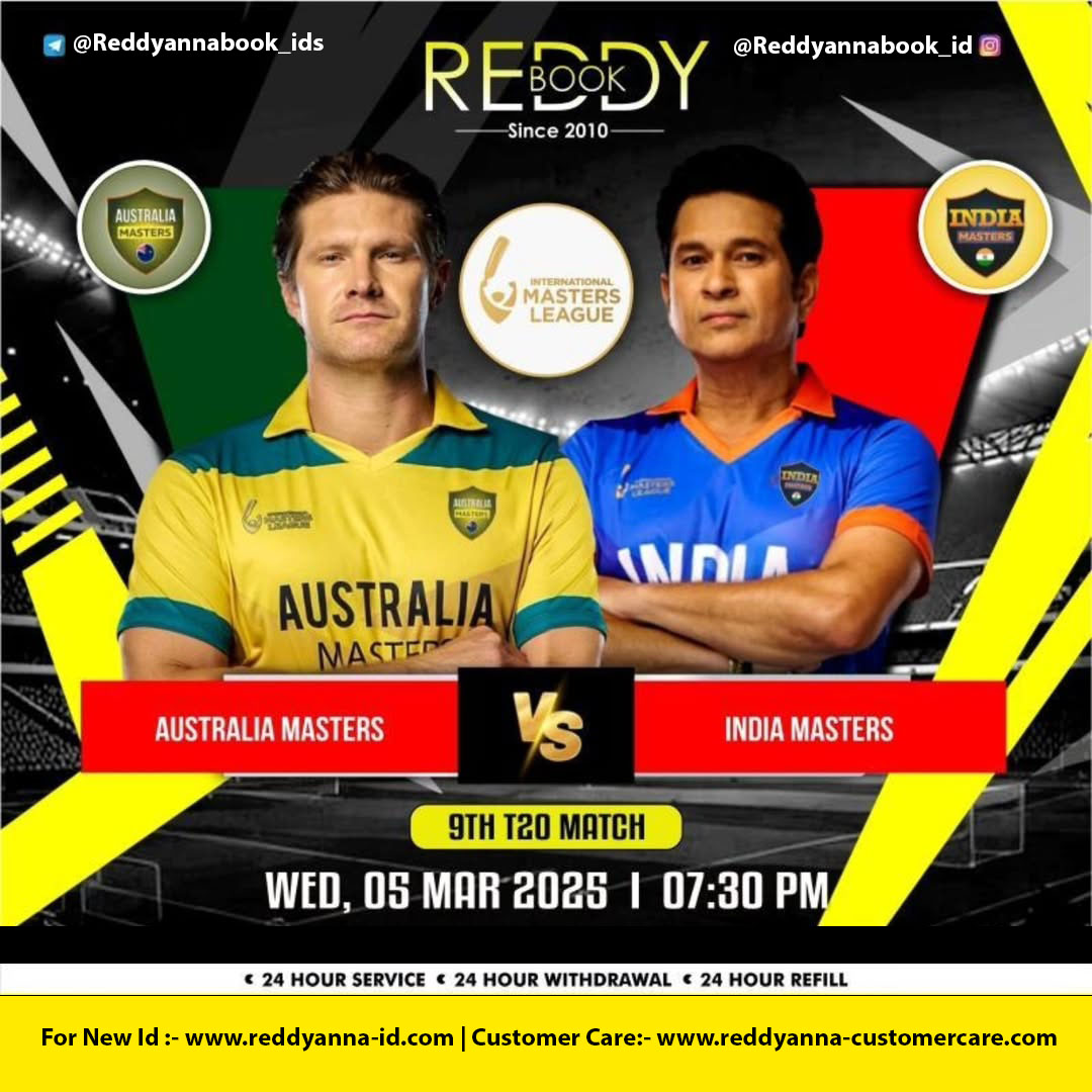 Get Ready Book Id for the Clash: Australia Masters vs India Masters 9th T20 Match at BCA Stadium.