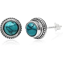 Genuine Turquoise Gemstone Stud Post Handmade Earrings: Beauty, Benefits, and Uses