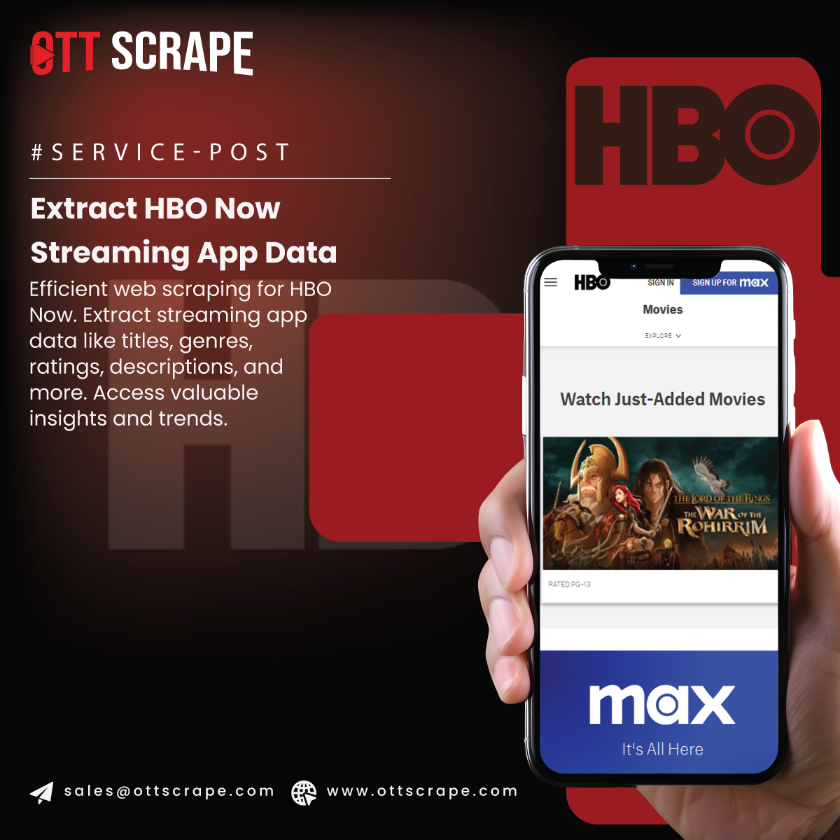 Web Scraping HBO Now | Extract HBO Now Streaming App Data
