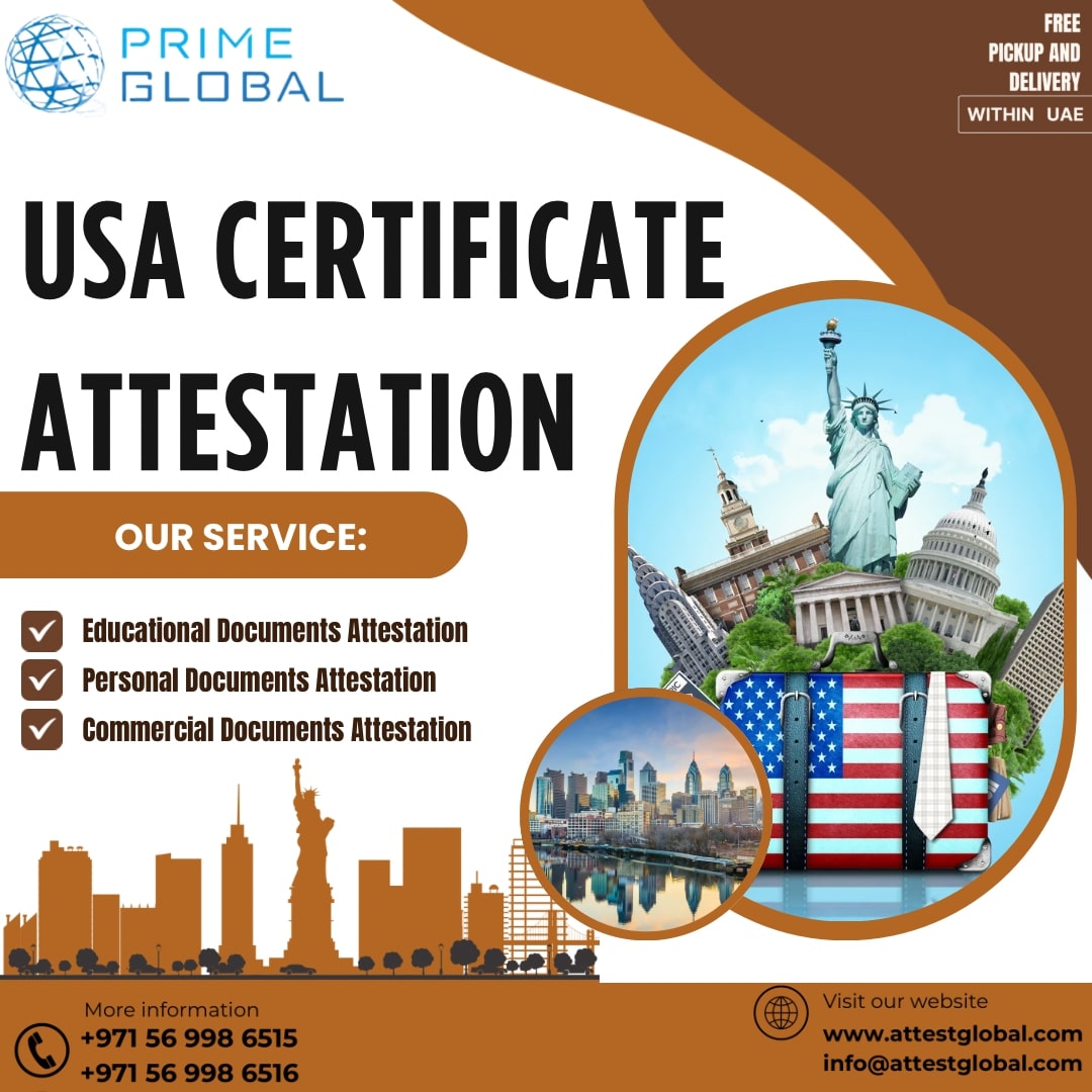 USA Documents attestation services in the UAE