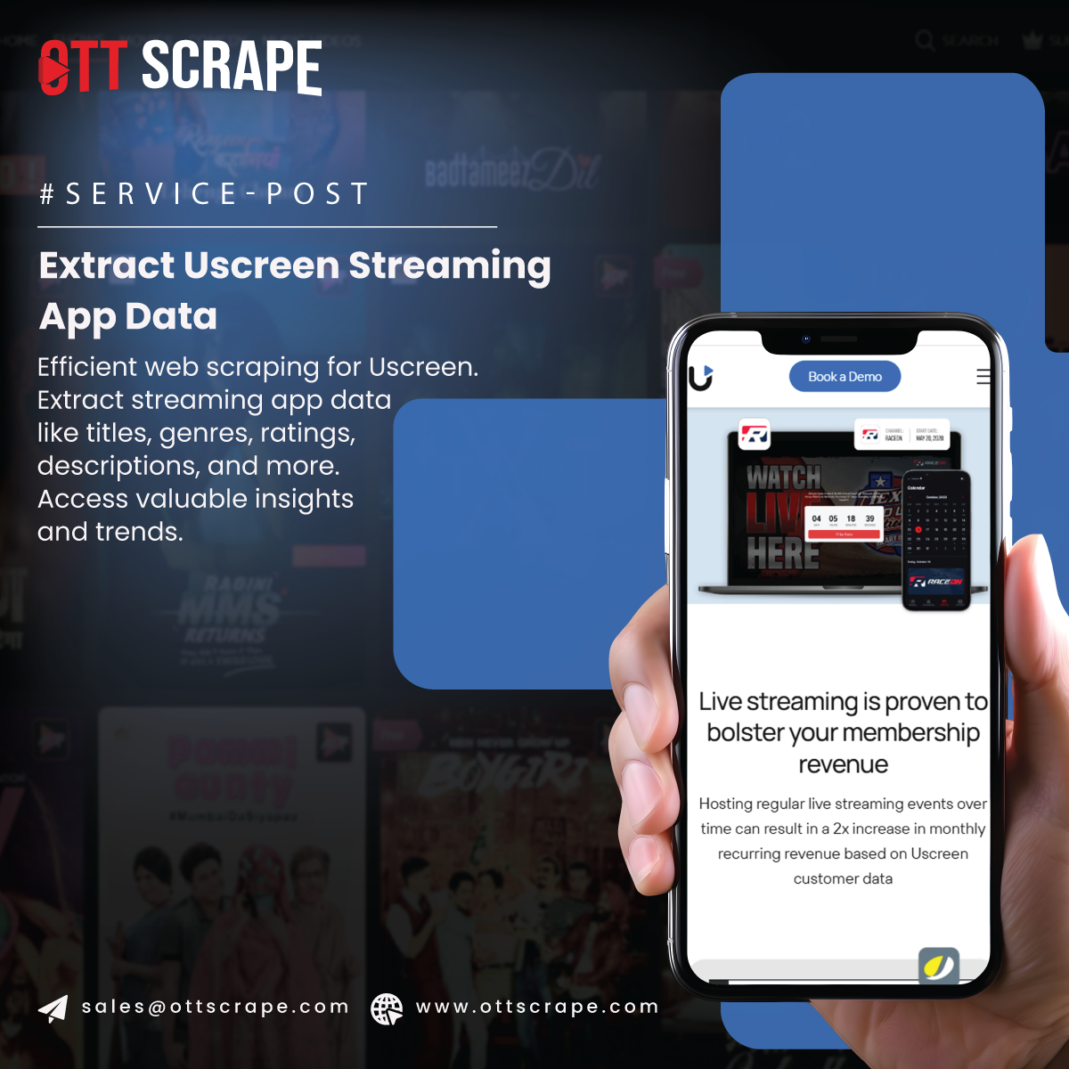 Web Scraping Uscreen | Extract Uscreen Streaming App Data
