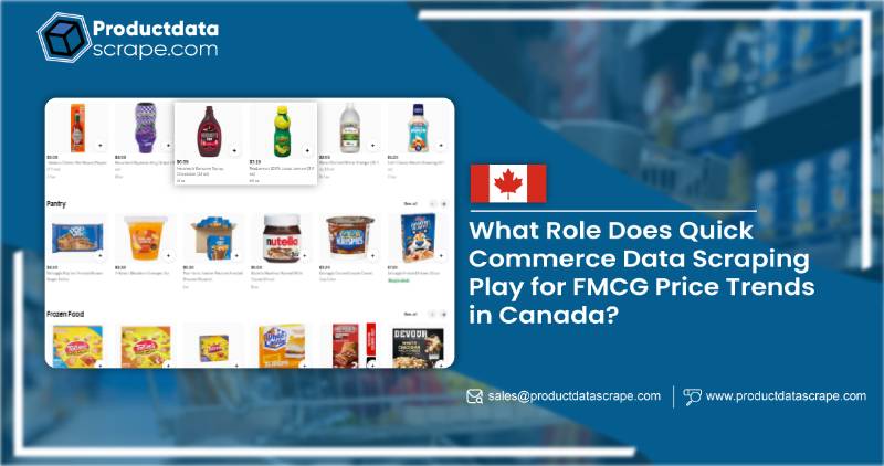 Quick Commerce Data Scraping for FMCG Price Trends in Canada