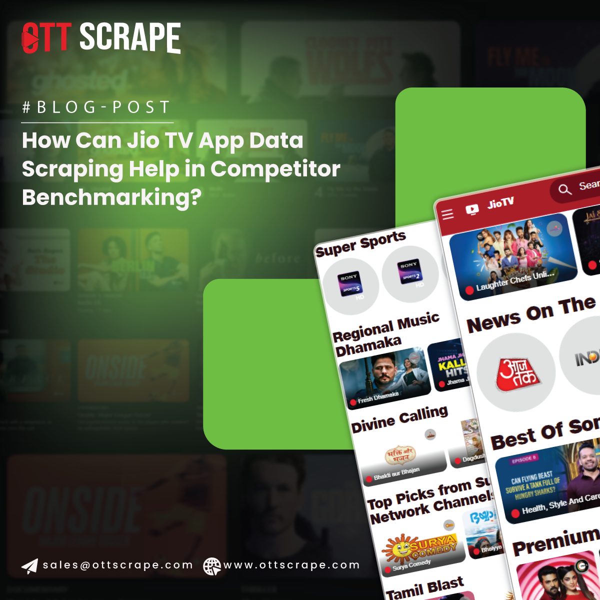 Jio TV App Data Scraping for Competitor Benchmarking and Insights